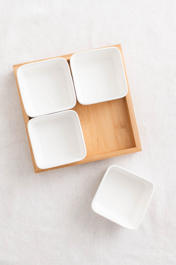 Four Section Serving Set | Bamboo