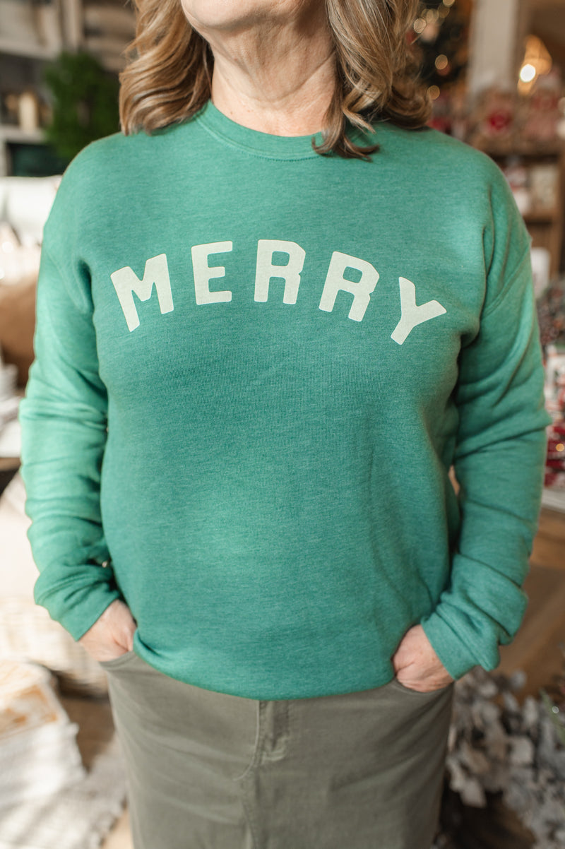 Merry Sweatshirt | Heather Forest