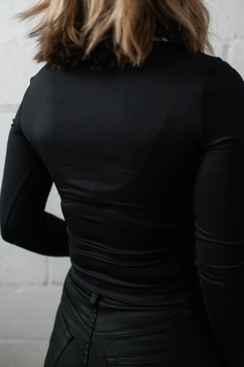 Sofie Long Sleeve Top | Black