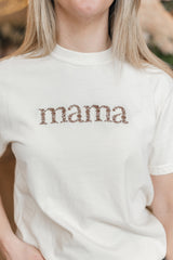 Mama Floral Tee | Ivory