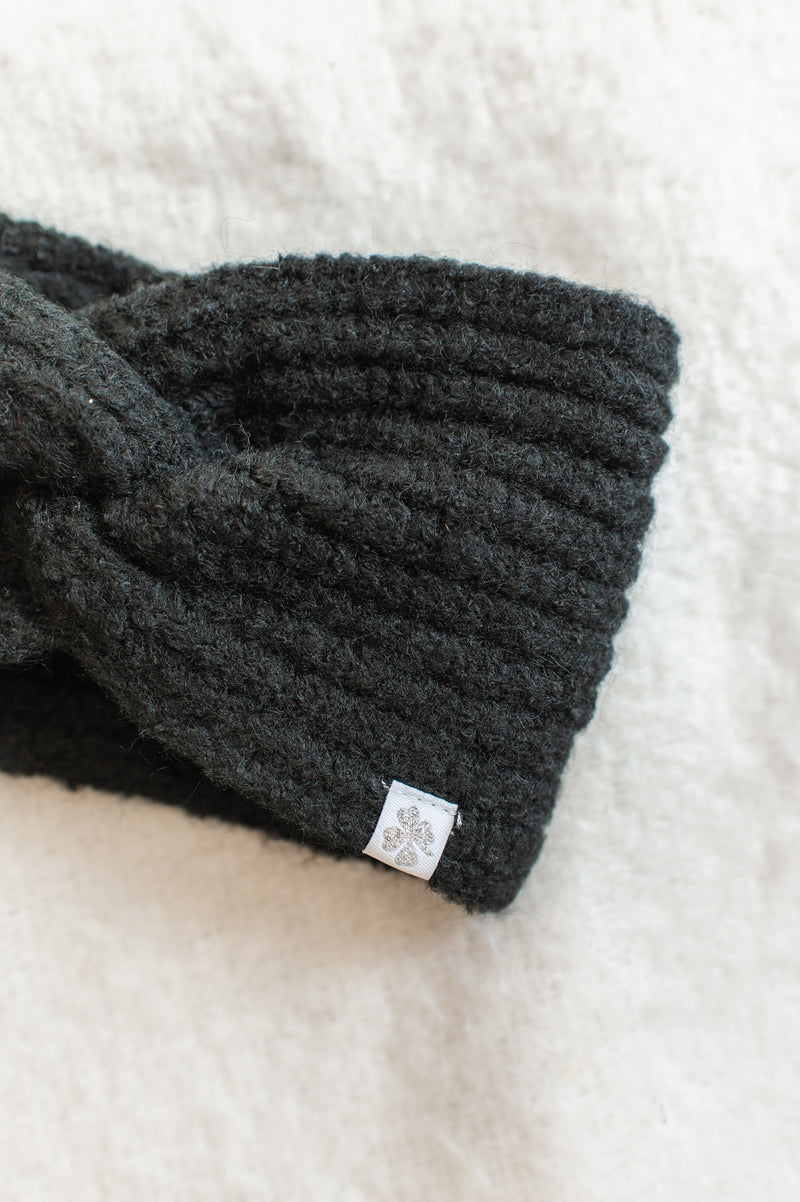 Knotted Headband | Black