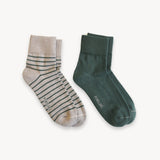 Pima Socks 2 Pack | Forest/Walnut