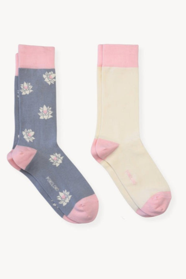 Lotus Pima Socks | 2 Pack