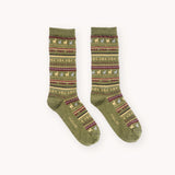 Alpaca Print Socks | Vintage Green