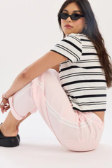 Villa Drawstring Barrel Leg Pant | Petal