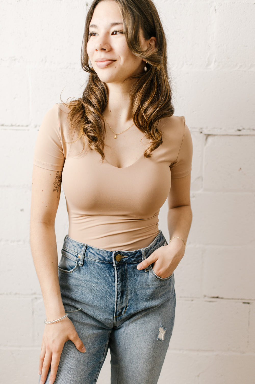 【ベージュ（27）】SECONDSKIN NUDE PEACE N/S TOPS Second Skin | PSEUDIO – Pseudio