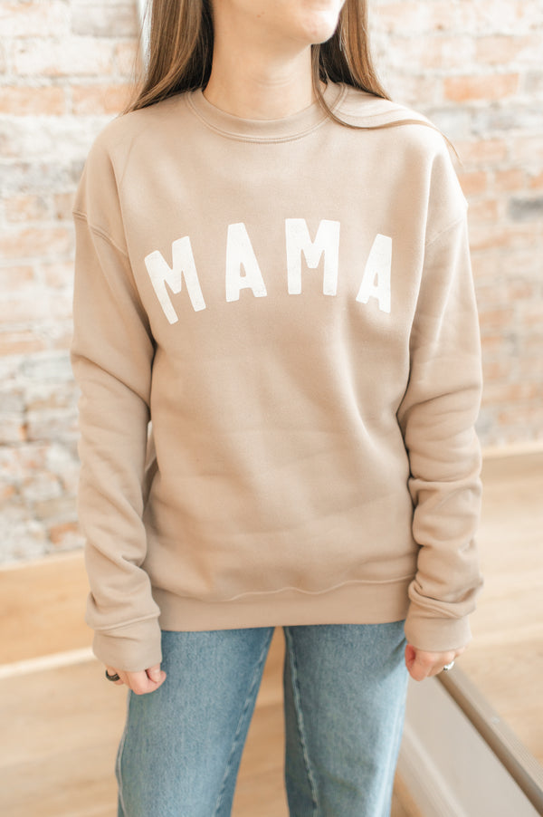 MAMA Sweatshirt | Tan