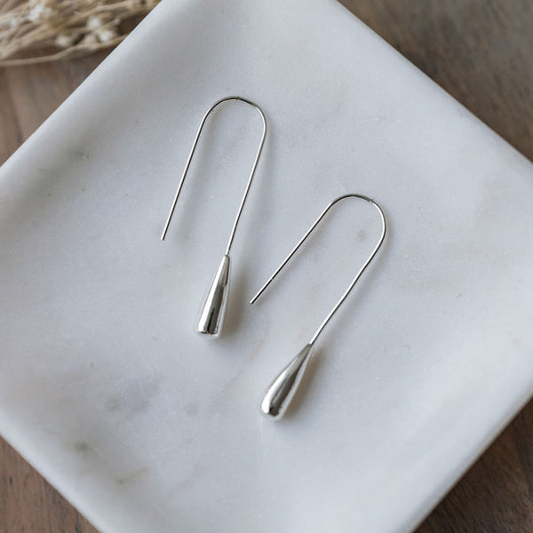 Pillar Earrings | Silver