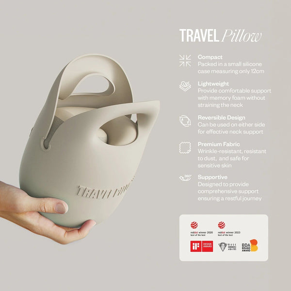 EveryThink Travel Pillow | Cream