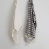 Bamboo Hand Towel | Slate Stripe