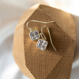 Radiance Earrings | Gold Clear