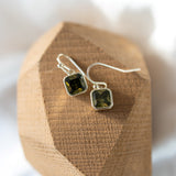 Radiance Earrings | Gold/Moss Green