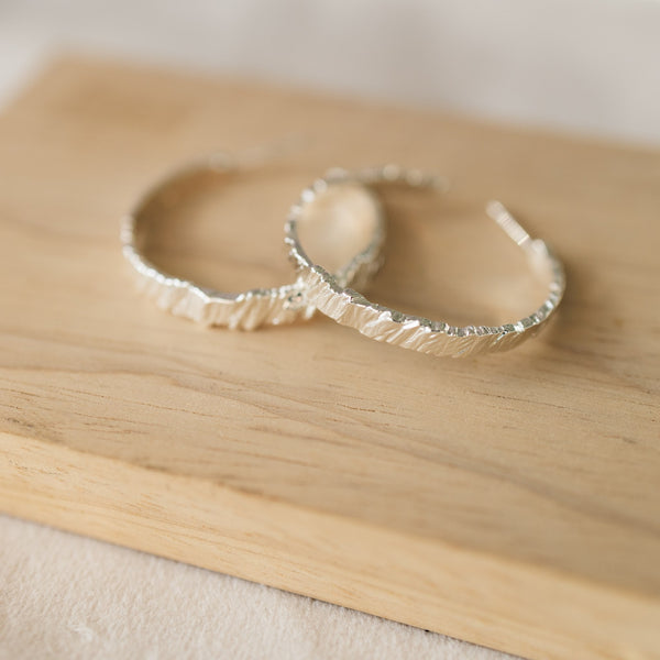 Reverie Hoops | Silver