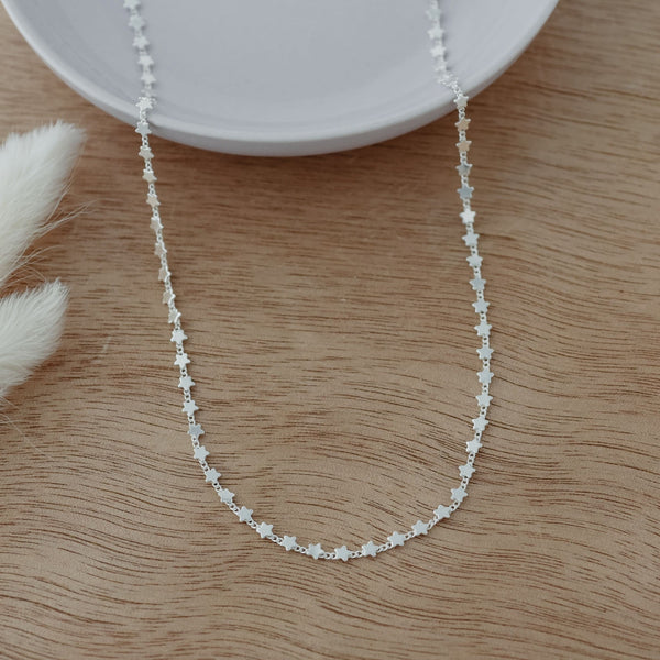 Row of Stars Necklace | Silver