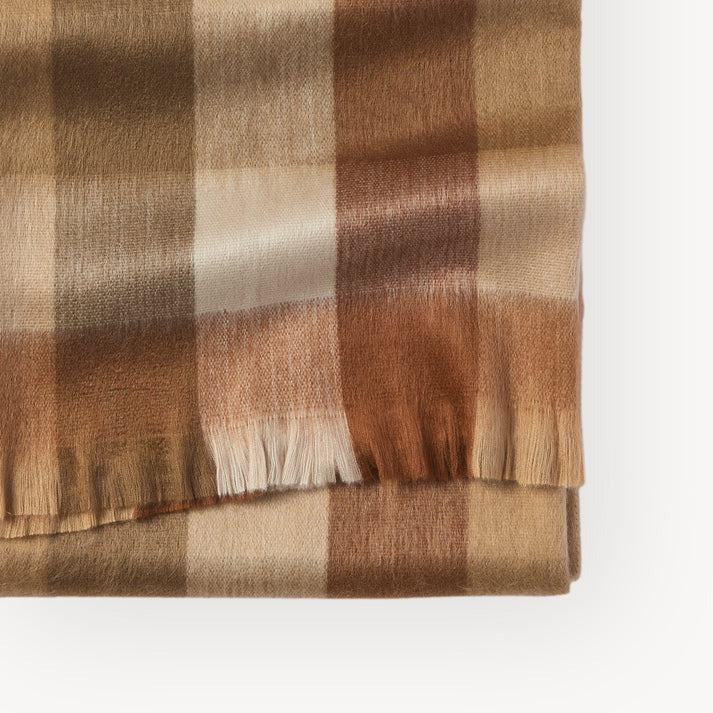 Alpaca Throw | Cinnamon Check