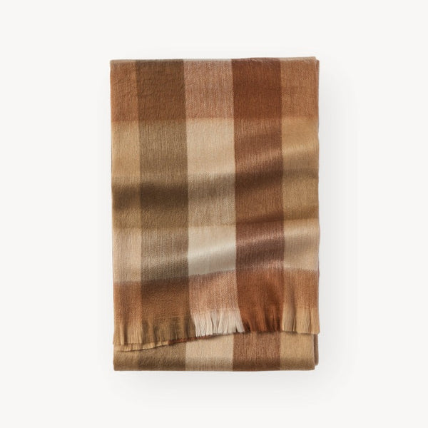 Alpaca Throw | Cinnamon Check
