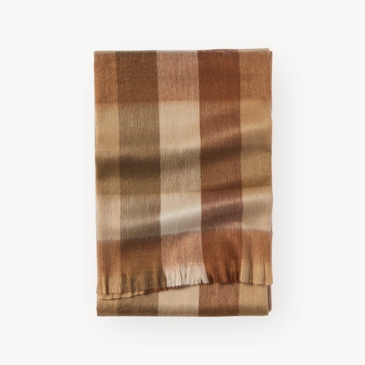 Alpaca Throw | Cinnamon Check