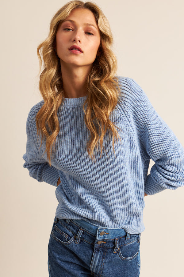 Silas Pullover | Soft Sky