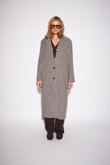 Sofia Coat | Espresso Houndstooth