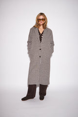Sofia Coat | Espresso Houndstooth