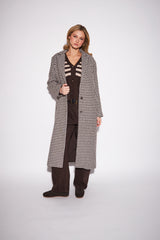 Sofia Coat | Espresso Houndstooth