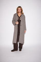 Sofia Coat | Espresso Houndstooth