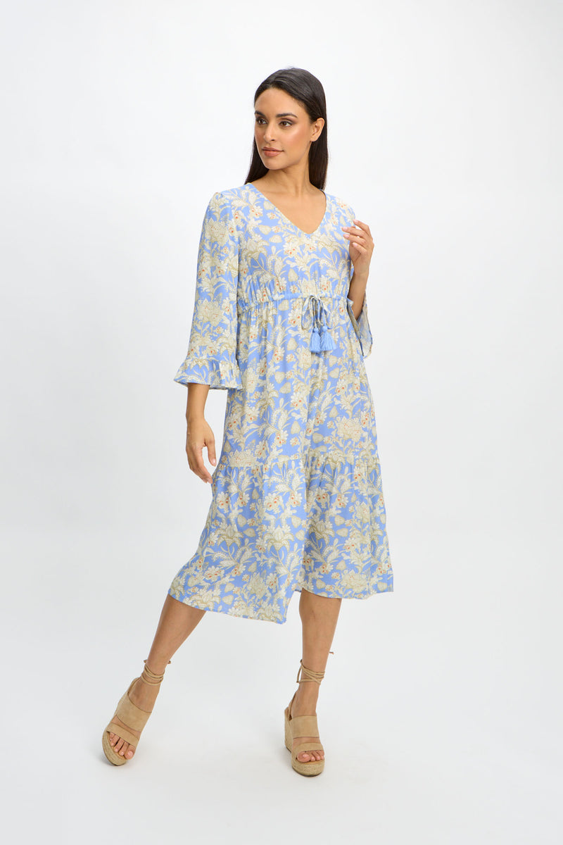 Eviana Dress | Light Blue Paisley - FINAL SALE