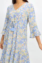 Eviana Dress | Light Blue Paisley - FINAL SALE