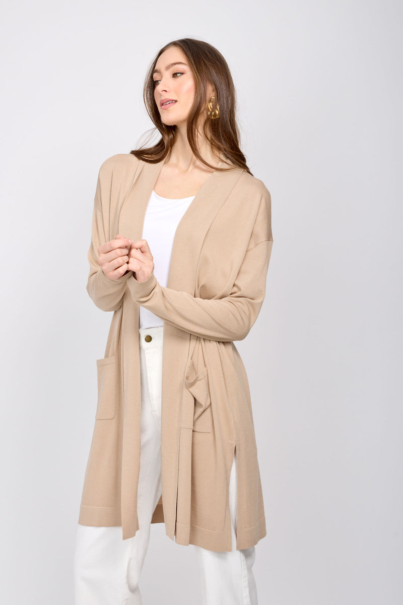 Katherine Open Cardigan | Sand - FINAL SALE