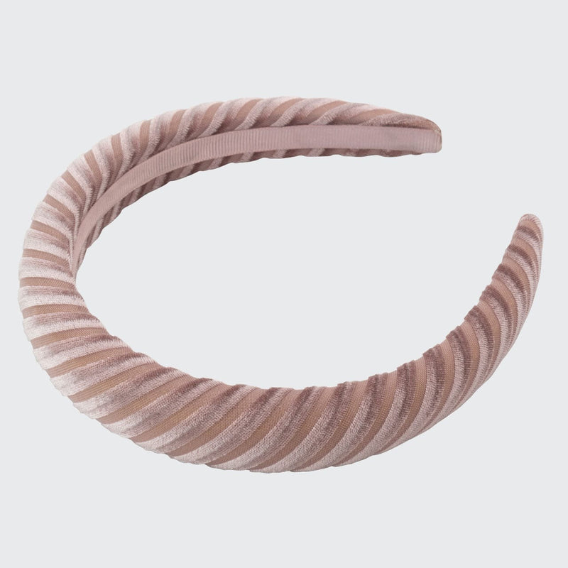 Padded Velvet Headband | Blush - FINAL SALE