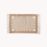 Handloomed Rug | White Check