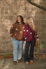 Daisy Sweater | Merlot