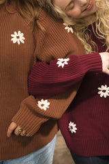 Daisy Sweater | Merlot