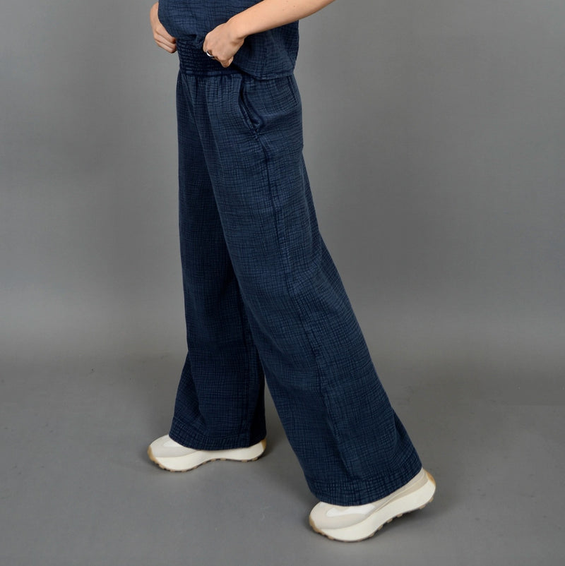 Anokia Gauze Pants | Ink - FINAL SALE