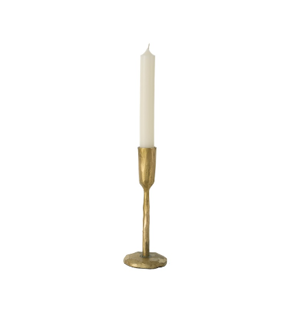 Gold Luna Forged Candlestick | Medium