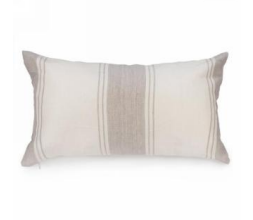 Stripe Linen Cushion | Taupe