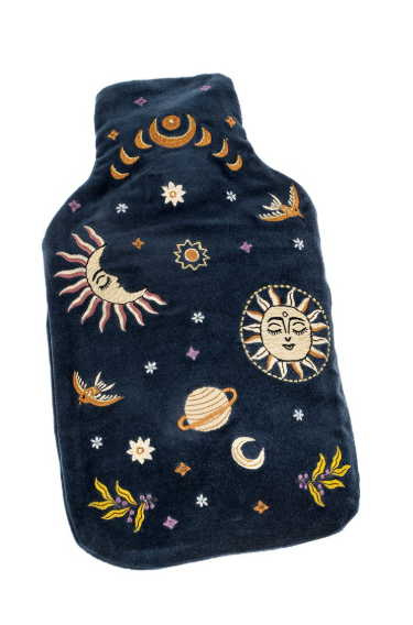 Night Sky Velvet Hot Water Bottle