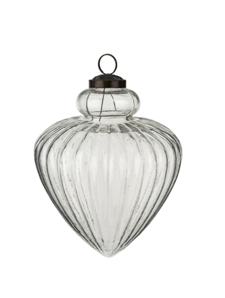 Clear Teardrop Ornament | Large