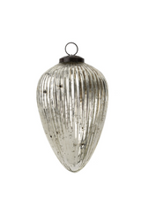Silver Egg Ornament | Small