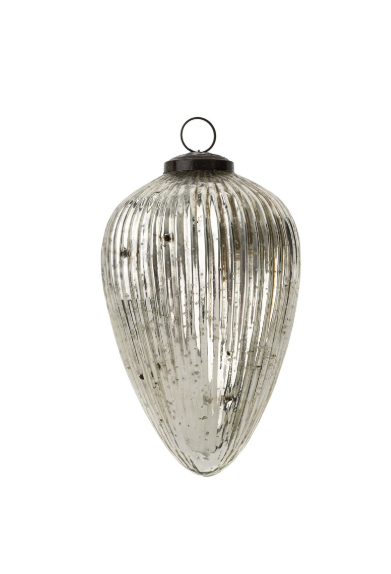 Silver Egg Ornament | Small