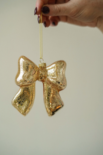 Bow Ornament | Gold