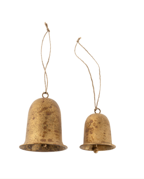 Vintage Gold Enameled Bell | Small