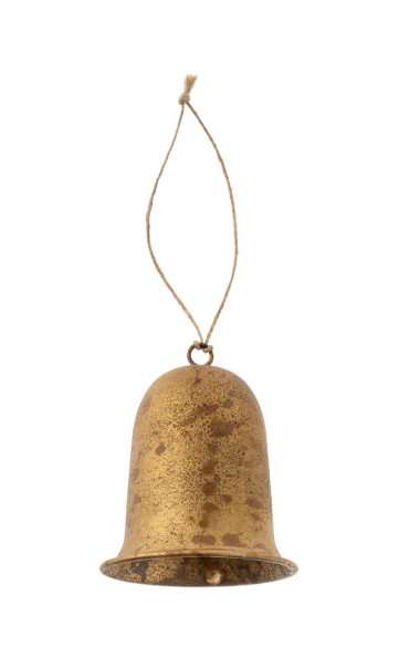 Vintage Gold Enameled Bell | Large