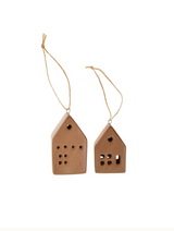 Brown House Ornament | Large