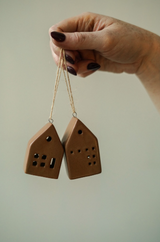 Brown House Ornament | Large