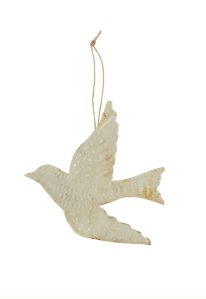 Enameled Dove Ornament