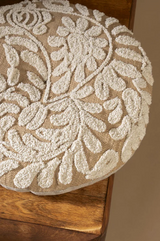 Wildflower Round Cushion | Sand