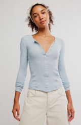 Going Places Cardi | Pearl Blue