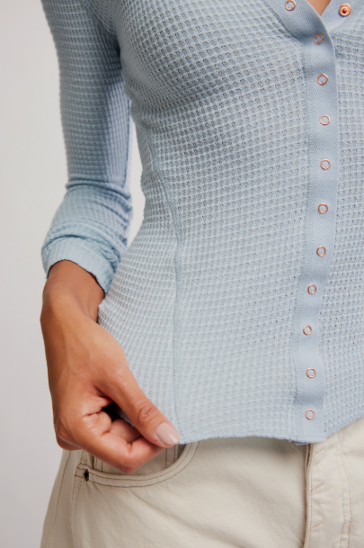 Going Places Cardi | Pearl Blue