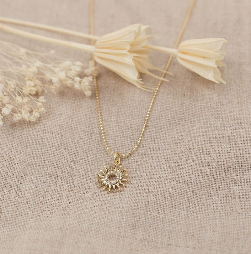 Sparkle Burst Necklace | Gold